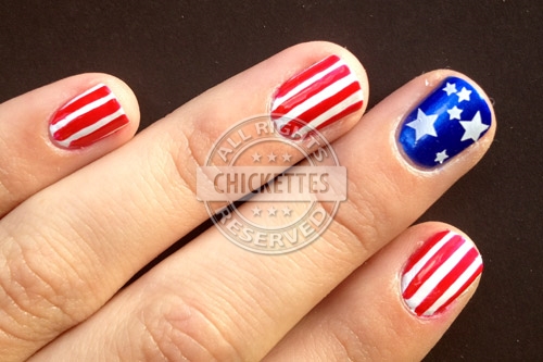 patriotic nail art stars stripes 4th of july